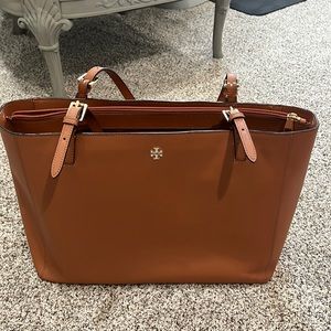 Brown tory Burch tote bag